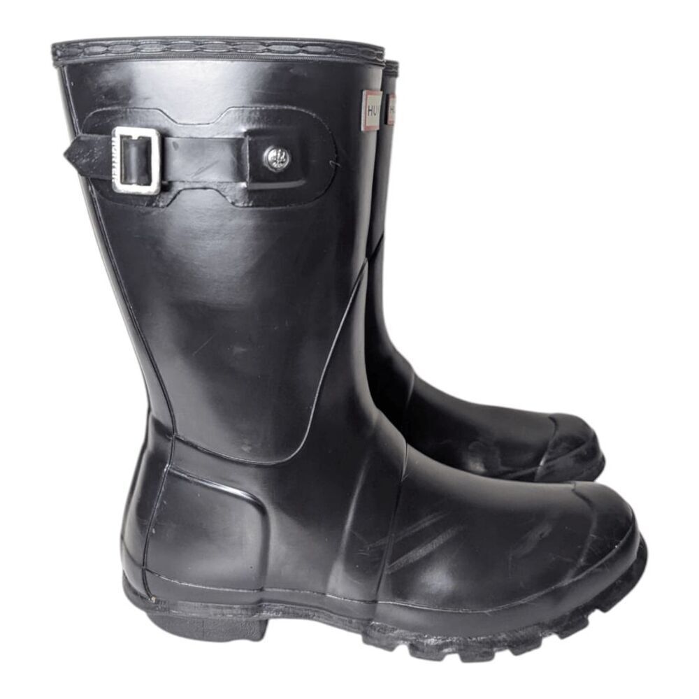 Hunter Original Short Gloss Rain Boot Size 8 - image 2